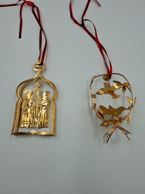 Georg Jensen Forgyldt Juleornamenter